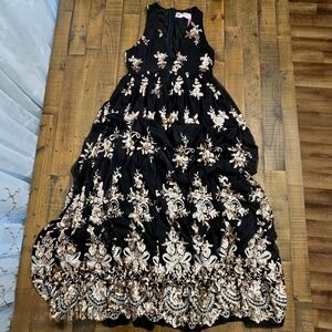 NWT Southern Fried Chics Enchanted Nights Dress Womens Small